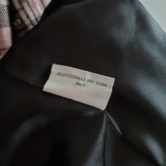 Pink Plaid Coat - ZLC Collections - Size M - Picture 8 of 9